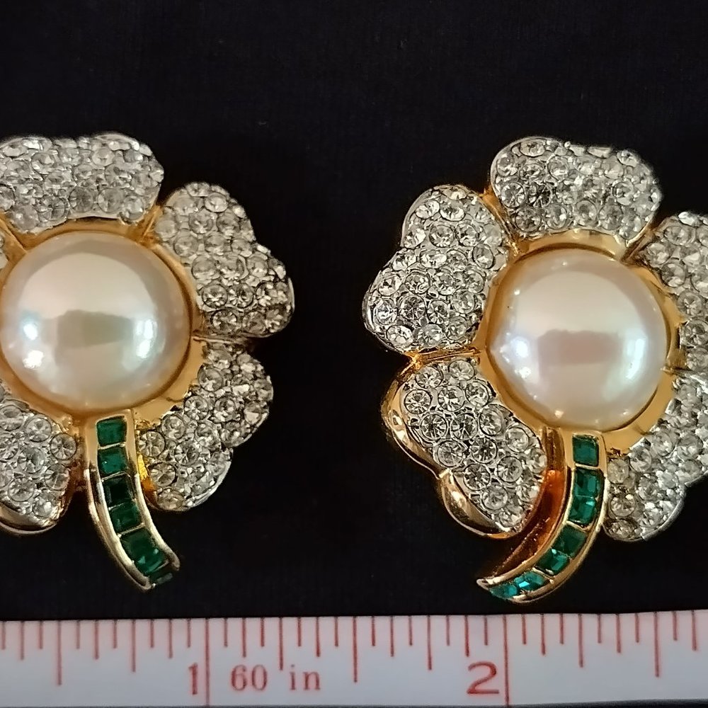 Vintage IMPOSTERS Statement Multi Gemstone Earrings